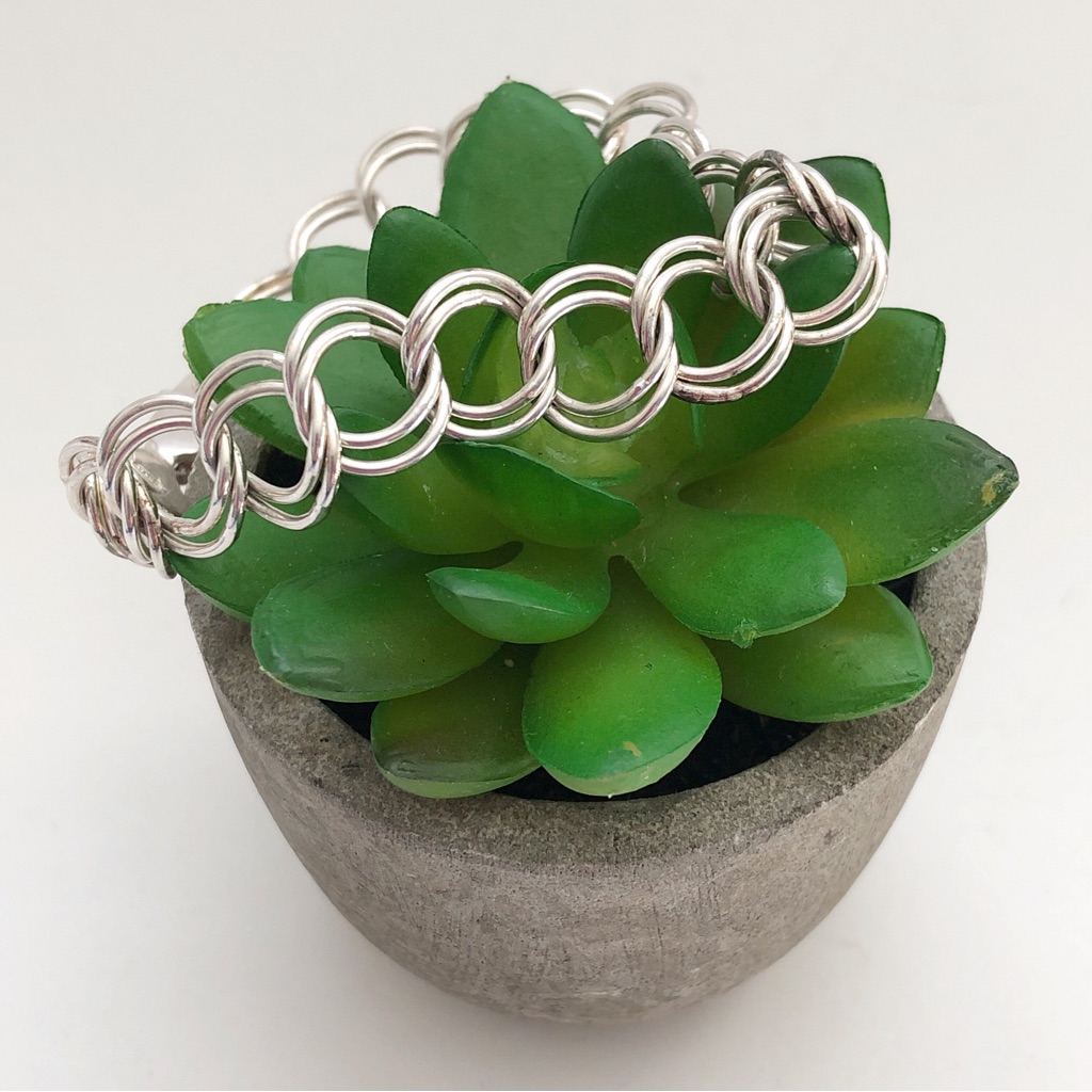Italian Sterling Silver Double Link Bracelet